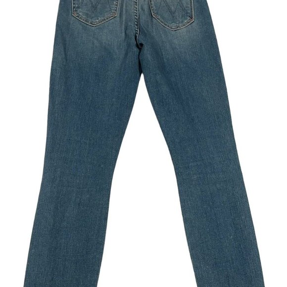Mother The Looker Ankle Fray In Birds Of Paradise Medium Wash Size 24 Inseam 25" - Picture 6 of 16